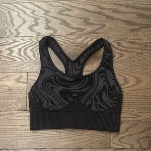 ThirdLove Black Patterned Sports Bra XS NWT Low Impact Yoga